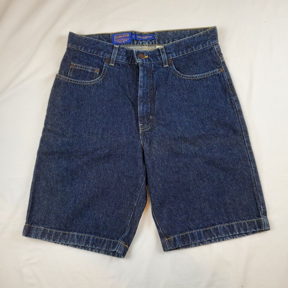 Vintage Pendleton Woolen Mills Jean Shorts Mens Size 32 Made in Canada